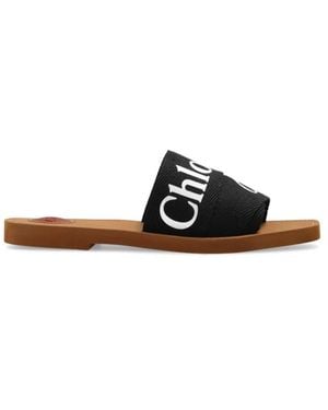 Chloé Sliders - Black