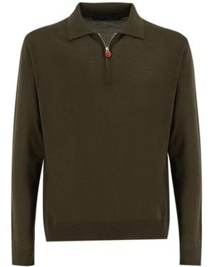 Kiton V-Neck Knitwear - Green