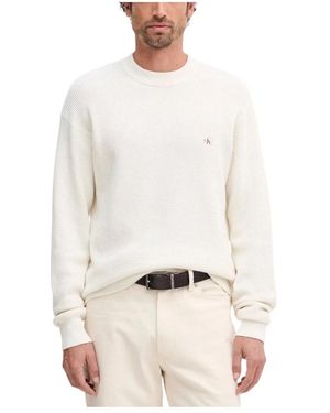 Calvin Klein Round-Neck Knitwear - White
