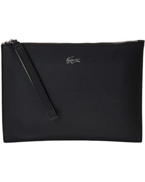 Lacoste Tassen ,Zwart ,Anna Coated Piqué Canvas Pouch