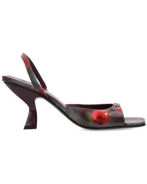 DIESEL Schoenen ,Veelkleurig ,Leer D-Amber Slingback Schoenen Met Hoge Hak - Roze