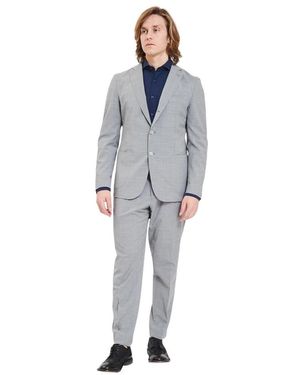 Santaniello Single Breasted Suits - Blue
