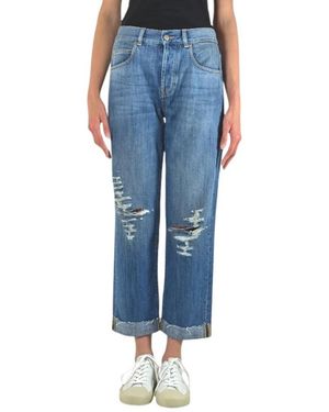 Roy Rogers Cropped Jeans - Blau