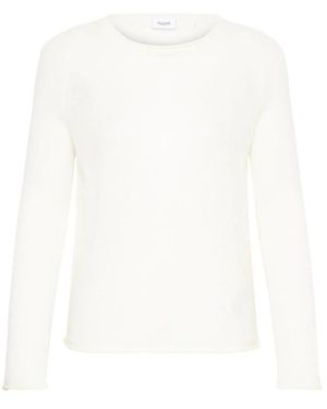 Saint Tropez Round-Neck Knitwear - Blanc