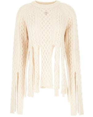 Coperni Round-Neck Knitwear - Naturel