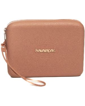 Havaianas Tassen ,Oranje ,Beach Necessaire Glitter - Bruin