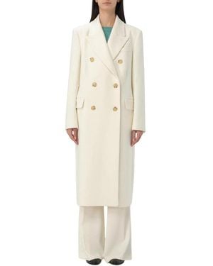 HUGO Double-Breasted Coats - Natural