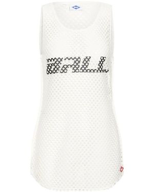 Ball Sleeveless Tops - White