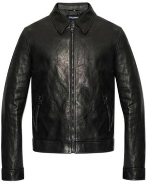 Dolce & Gabbana Leather Jackets - Black