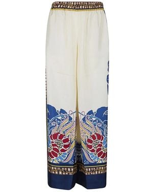 La DoubleJ Wide Trousers - Blanc