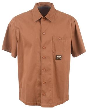 Dolce & Gabbana Short Sleeve Shirts - Brown