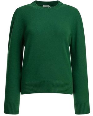 Semler Truien & Vesten ,Groen ,Kasjmier Cashmere Crewneck Sweater