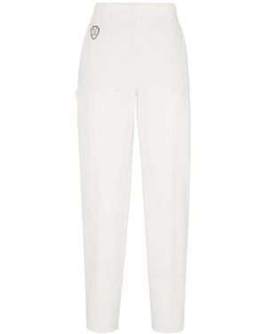 Brunello Cucinelli Straight Trousers - White