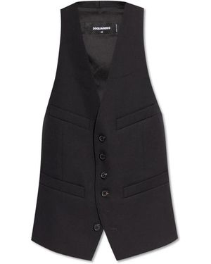 DSquared² Stijlvol Gilet - Zwart