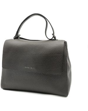 Orciani Weiche Sveva Schwarze Handtasche Aw25