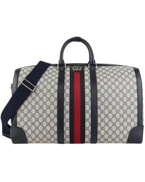 Gucci Tassen ,Blauw ,Savoy Reistas - Zwart
