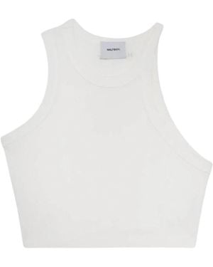 Halfboy Sleeveless Tops - Blanc