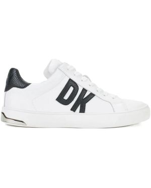 DKNY Schoenen ,Wit ,Leer Abeni Logo Low-Top Sneaker
