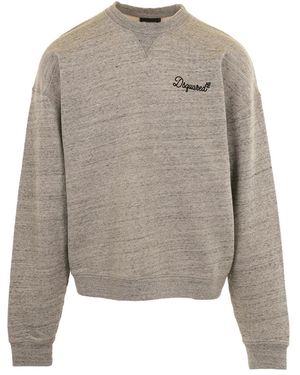 DSquared² Relax Fit Crewneck - Grijs