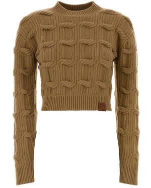 Stella McCartney Round-Neck Strickwaren - Grün