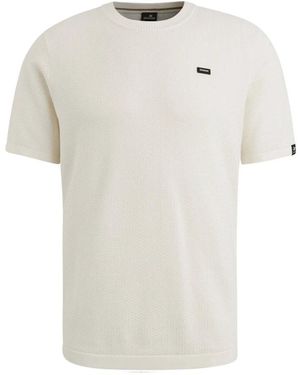 Vanguard Korte Mouw R-Hals Katoen Modal T-Shirt - Wit