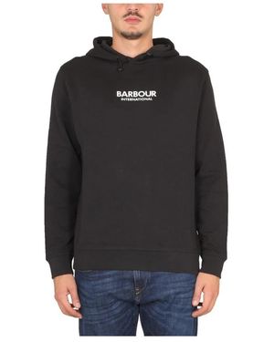 Barbour Logo Hoodie - Zwart