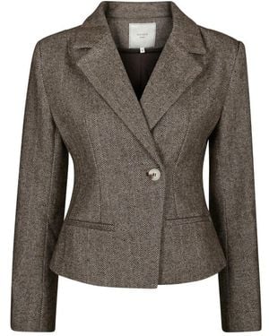 Neo Noir Valia Visgraat Blazer - Groen