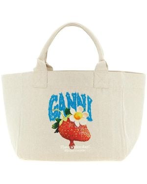 Ganni Shopping Bags - Red