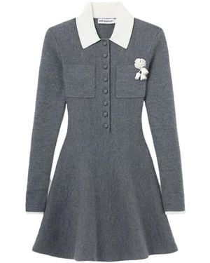 Self-Portrait Short Dresses - Blu
