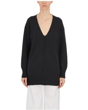 Isabel Benenato V-Neck Knitwear - Noir