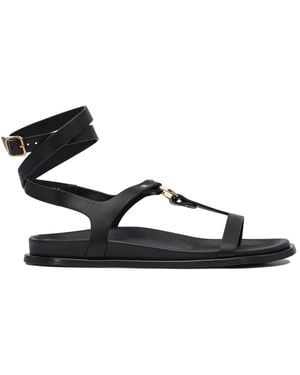 Alohas Flat Sandals - Black