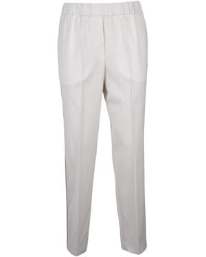 Peserico Straight Trousers - Gris