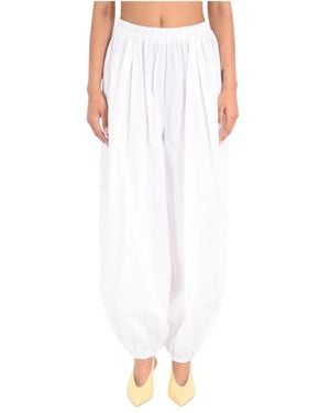 ACTUALEE Tapered Pants - White