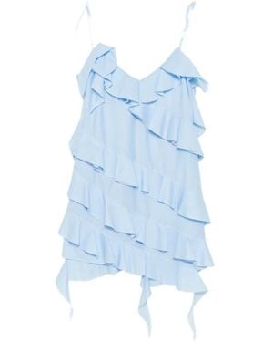 LES FILLES D'EVA Kleedjes ,Blauw ,Jurk Met Volant