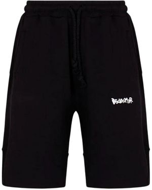 DISCLAIMER Baumwoll Bermuda Shorts Mit Streetwear Stil - Schwarz