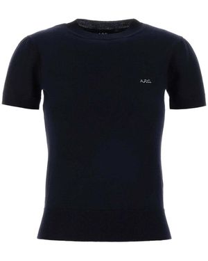 A.P.C. Round-Neck Knitwear - Negro