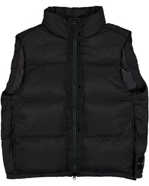 Stone Island Waistcoats - Black