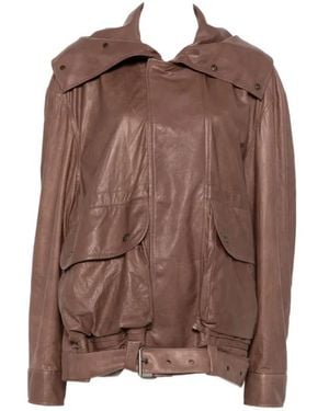 Calvin Klein Isa Bomber Jacket - Braun