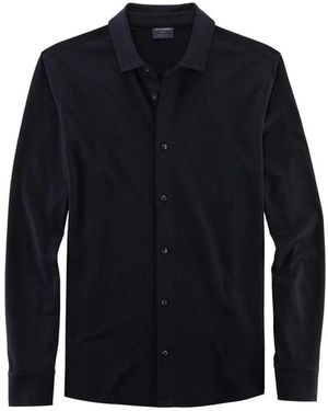 Olymp Klassisches Schwarzes Business-Hemd Für Herren - Blau