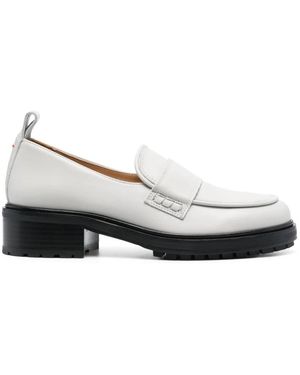 Aeyde Schoenen ,Wit ,Leer Ruth Loafer