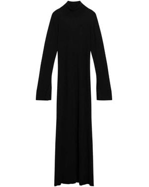 TOTEME Zwarte Jurk Met Cashmere Mix