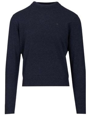 Acne Studios Round-Neck Knitwear - Blue