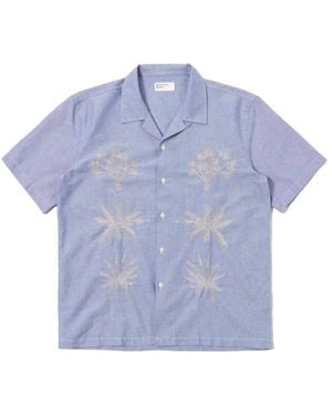 Universal Works Short Sleeve Shirts - Blue