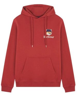 Barbour Hoodies - Rood