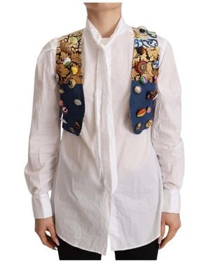 Dolce & Gabbana Tsh7037-P Cropped Vest - Meerkleurig