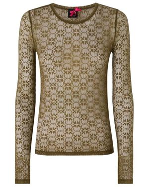 Pinko Round-Neck Knitwear - Verde