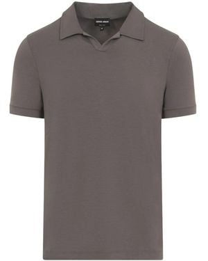 Giorgio Armani Polo Shirts - Grey