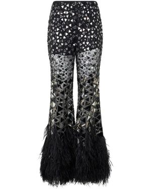Alberta Ferretti Wide Trousers - Black