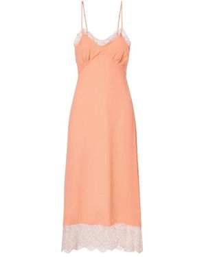 Simone Rocha Ivory slipkleid mit spitzenbesatz,nude slip dress mit spitzenbesatz - Natur