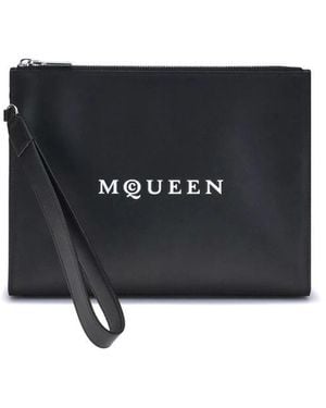 McQueen Leather Pouch - Black